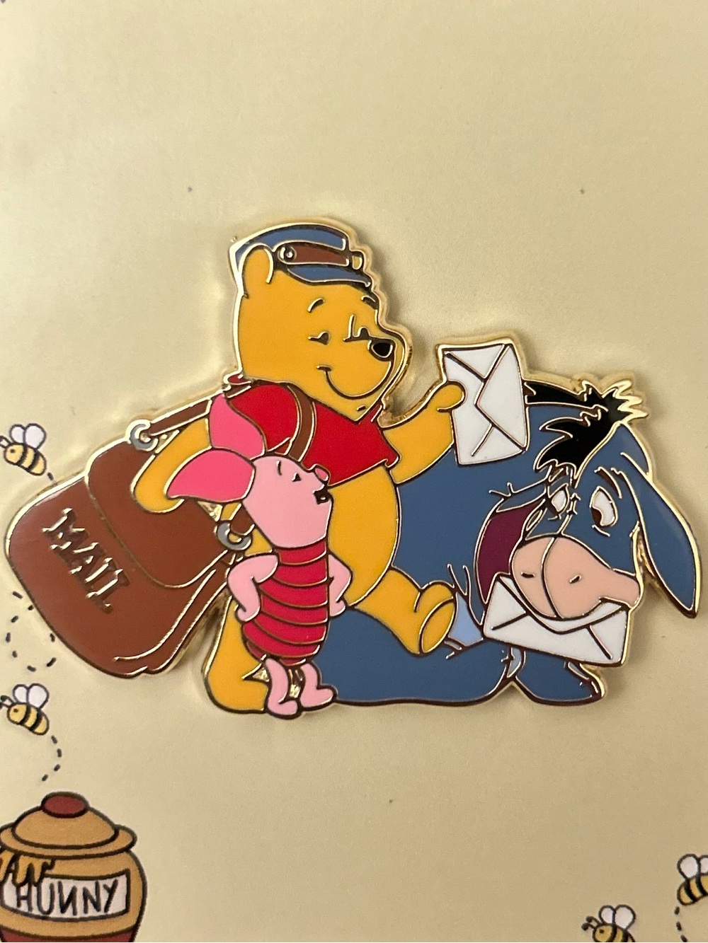 Disney Winnie the Pooh, piglet, and Eeyore fantasy pin